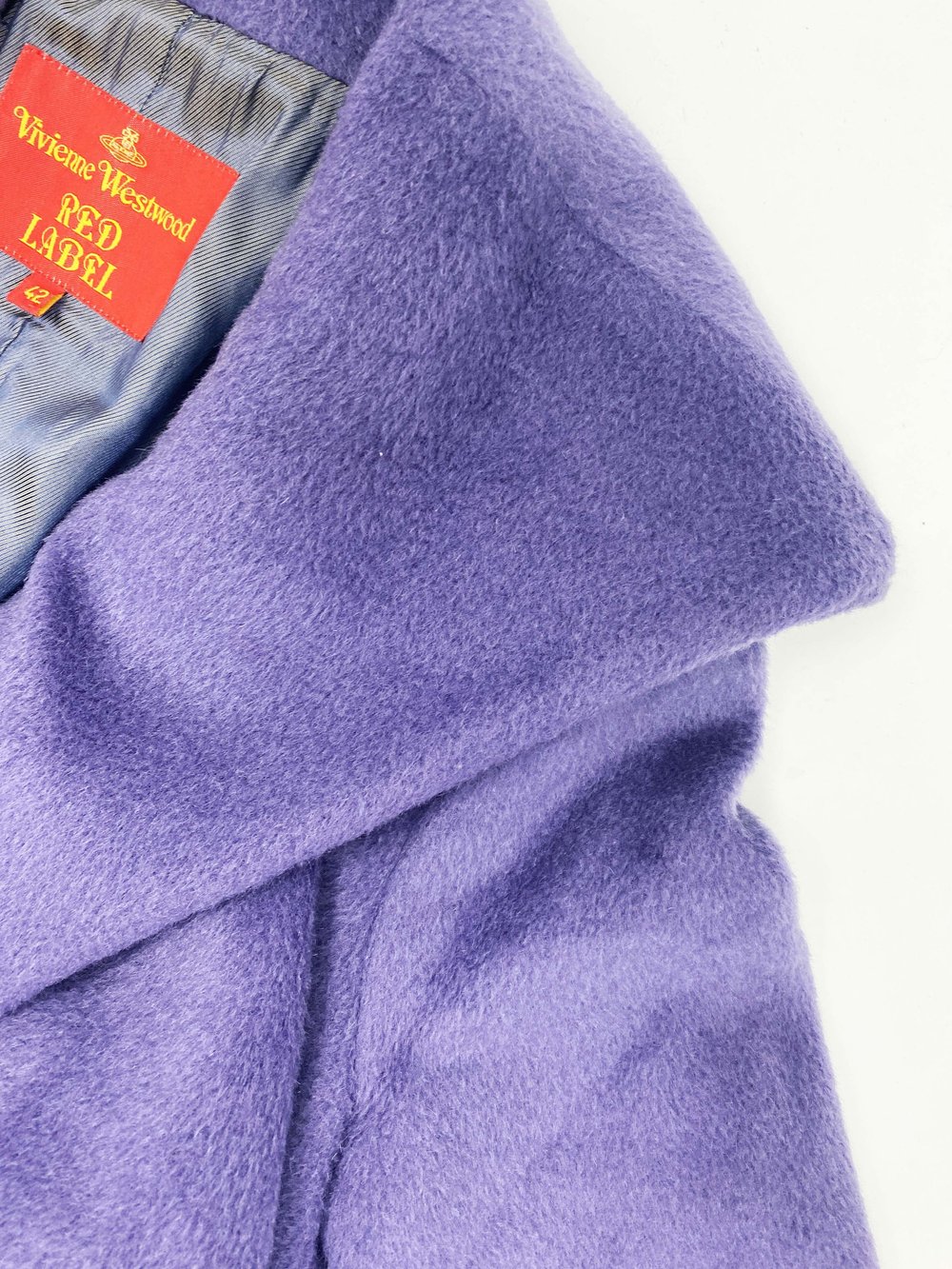 Vivienne Westwood F/W 2008 purple mohair coat — JAMES VELORIA